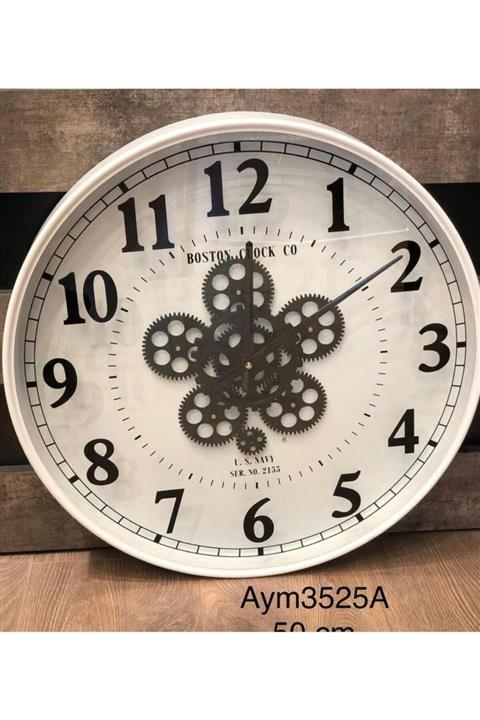 Dilek Metal Çarklı Saat 50 Cm Çap Aym