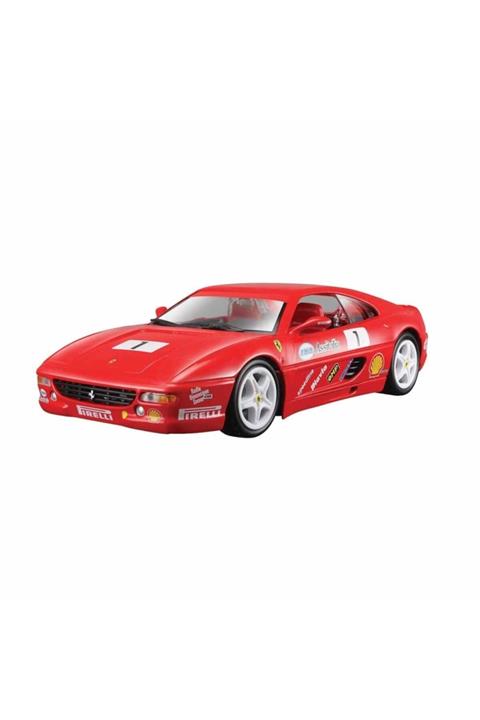 BBURAGO Yılın Ilk Fırsatları - 1:24 Ferrari Racing F355 Challenge Model Araba - ™ Beyaz At®