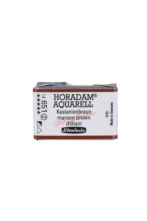 Schmincke : Horadam Aquarell Artist : Tam Tablet Sulu Boya : Seri 2 : 651 Maroon Brown