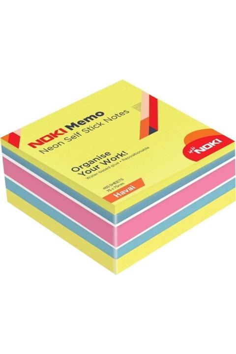 Noki Neon Yapışkanlı Küp Blok 75x75