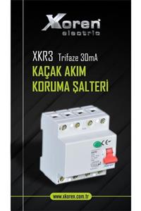 xkoren 4x25 30 Ma Kaçak Akım Şalteri