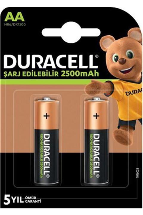 Duracell 2 Adet Şarj Edilebilir Aa Kalem 2500mah