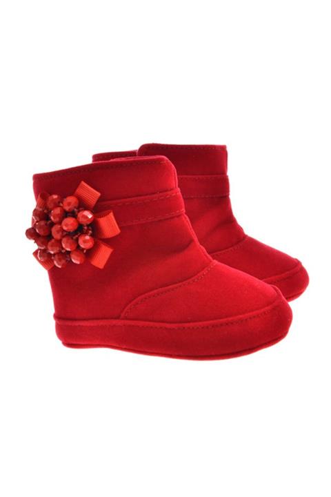 Freesure 912620 Kırmızı Kız Bebek Patik, Bebek Ayakkabı