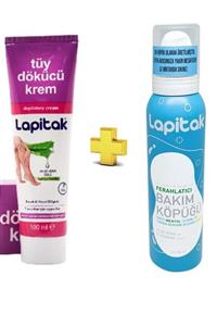 Lapitak Tüy Dökücü Krem Kadın 100 Ml + Ferahlatıcı Bakım Köpüğü 150 Ml