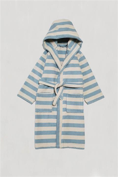 JUNİPERUS Kapüşonlu Microcotton Kumaş Çocuk Bornozu 11/12 Yaş