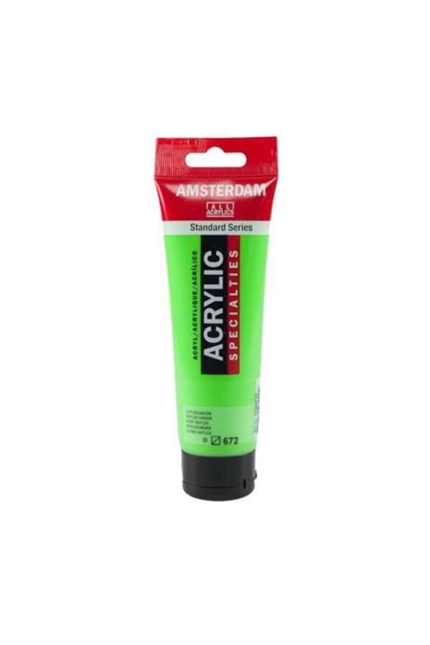 Talens Amsterdam Akrilik Boya 120 ml. 672 Reflex Green (Fosforlu)