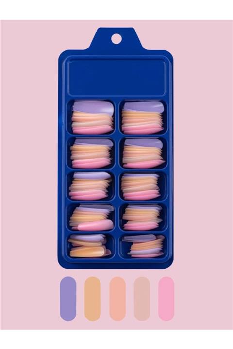 Özgü Aksesuar 5 Renkli 100'lü Takma Tırnak