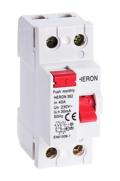 Heron 2 Kutuplu Kaçak Akım Rölesi 2x40a 30ma