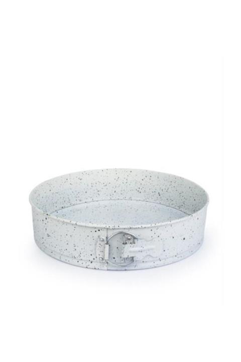 Makkam Home 24 Cm Beyaz Line Kelepçeli Kek Kalıbı