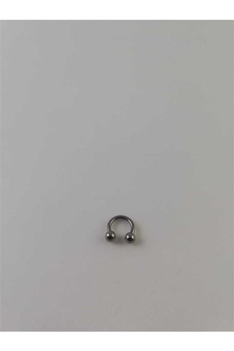 Takıparkxs G23 Titanyum Gümüş Gri 6  mm Top Uçlu Septum Piercing