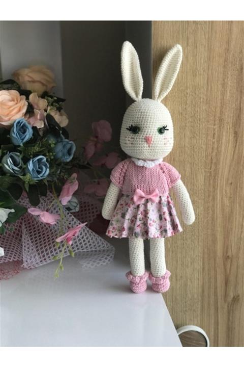 Minimiki Organik Amigurumi Elbiseli Tavşan
