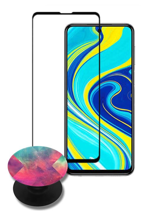 Xiaomi Poco X3 Nfc Tam Kaplayan 5d Kırılmaz Cam Popsocketli