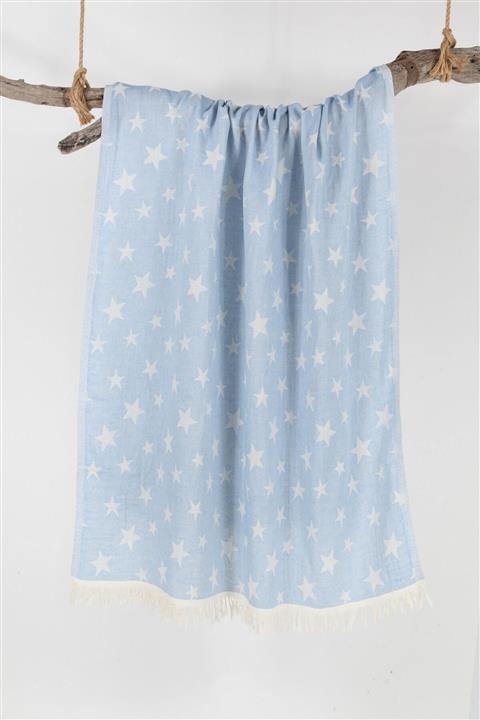 Bedinn Peştemal Jacart Star Mavi