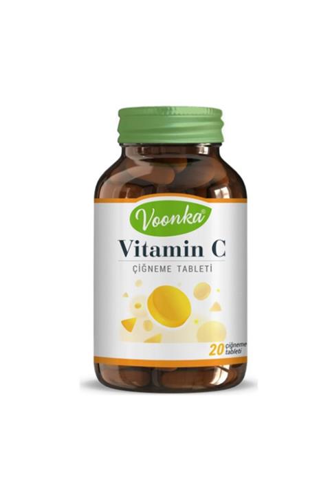 Voonka Vitamin C Vitamini Tableti 20 Çiğneme