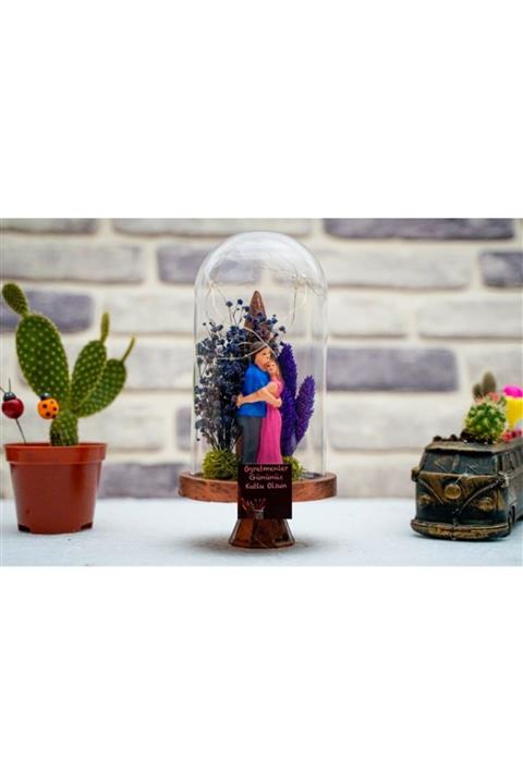 Mefu Home Öğretmenler Günü Hediyelik Fanus Teraryum