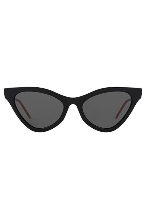 Gucci Kadın Siyah Çekik Güneş Gözlüğü Gg 0597s 001 55