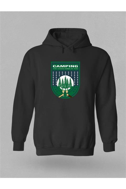 Milo Of Climbing Loraz Kamp Temalı Baskılı Kapüşonlu Sweatshirt- B