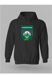 Milo Of Climbing Loraz Kamp Temalı Baskılı Kapüşonlu Sweatshirt- B