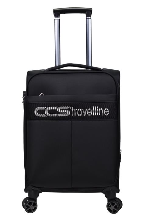 ÇÇS Kumaş Kabin Boy Valiz Siyah