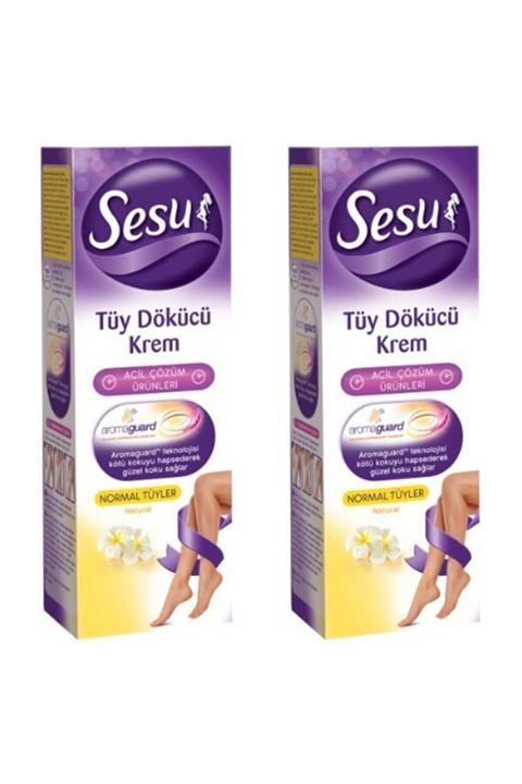 Sesu Tüy Dökücü Krem Normal Tüyler 100 Ml X 2 Adet