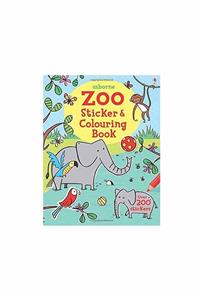 Usborne Zoo Sticker & Colouring Book