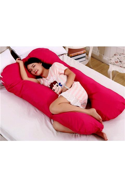 aksuticaret 5 Farklı Bölge Destekli Hamile Yastığı ( Kırmızı )