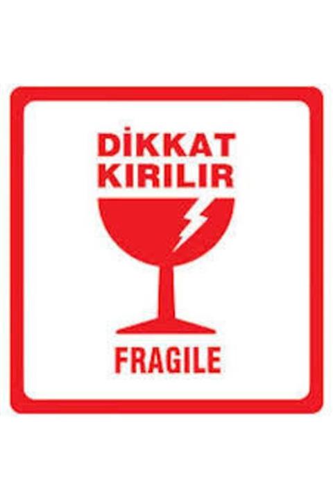 Zebra Dikkat Kırılır Etiketi 100*100 500 Lü Adet