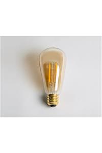 Cata 8w Rustik Led Ampul St-64 Amber Ct-4290 -3 Adet