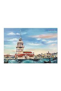 direktal İstanbul Kız Kulesi - Yapışkanlı Pano 33 x 48 cm