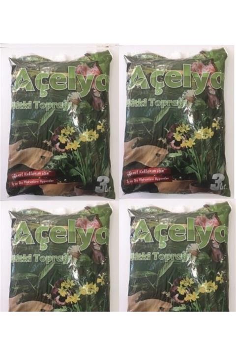 AÇELYA BİTKİ TOPRAĞI 4x3ltÇiçek Toprağı