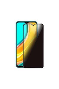 NANOSPACE Xiaomi Redmi 9c  Privacy 5d Uyumlu Hayalet Gizlilik Filtreli Cam Ekran Koruyucu Tam Kapatan