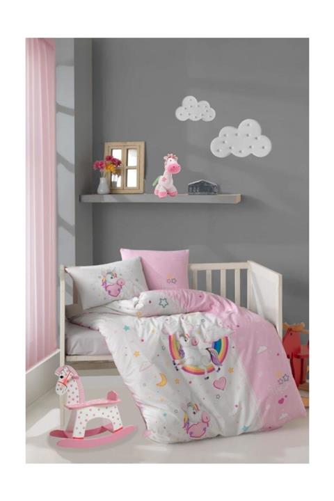 Clasy Bebek Nevresim Takımı Pony V1 Pembe