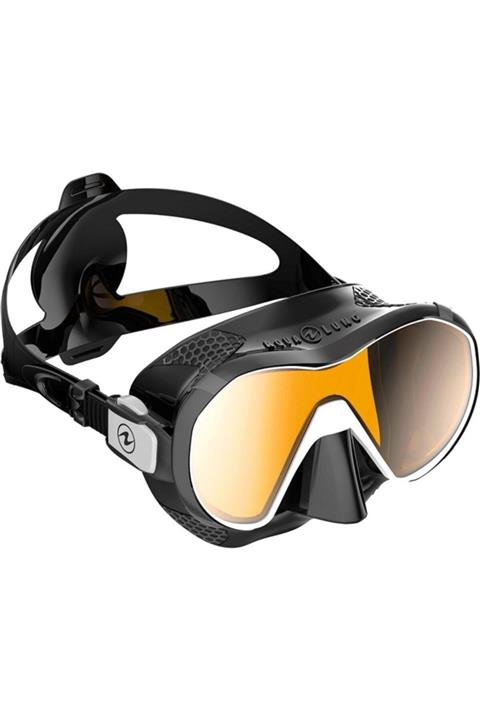 Aqua Lung Unisex Siyah Silikon Beyaz Maske Şnorkel