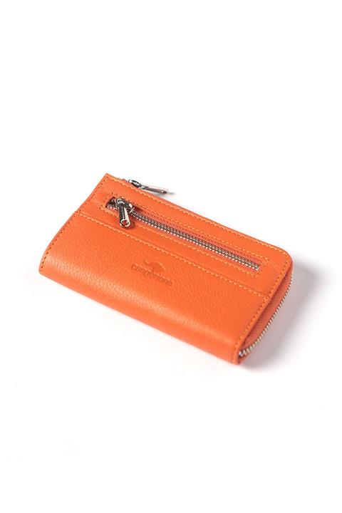 Cangurione Unisex Turuncu Deri Kredi Kartlık Cgn-3271a