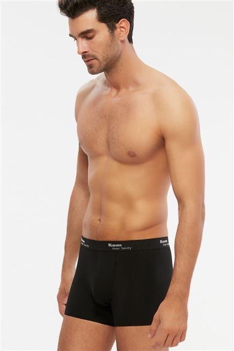 Kom Erkek Siyah Penye Modal Boxer 6 Lı S-2xl