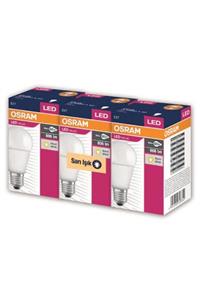 AhşapSepeti Osram 8.5 Watt Led Ampul E-27 Duy 2700k Sarı Işık 3 Adet 8.5w