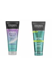 John Frieda Ince Telli-elektriklenen Saçlar Için Bakım Kremi +protein Bazlı Dolgunlaştırıcı Şampuan