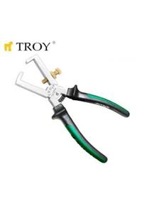 TROY 21014 Ayarlı Kablo Sıyırma Pensesi (160mm)