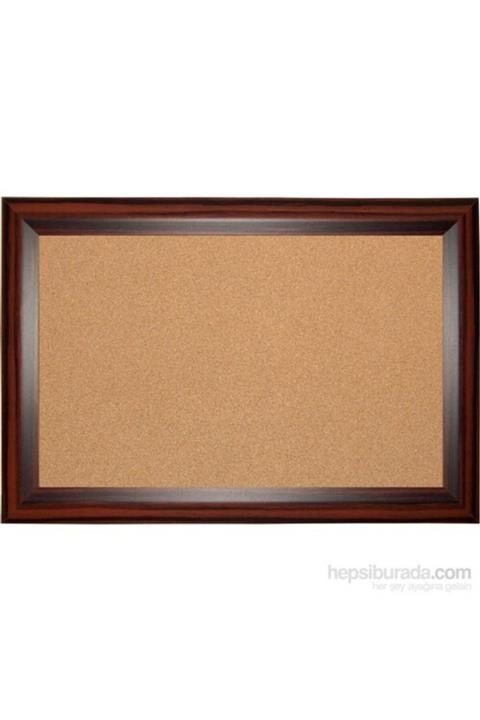 AKYAZI 90x180 Geniş Ahşap Çerçeve Mantar Pano