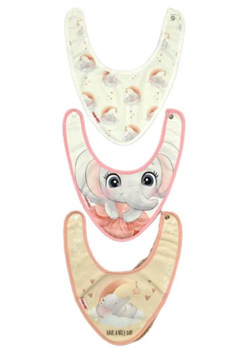 Bebechi Bullt Fular Önlük 3'lü Fil Desenli