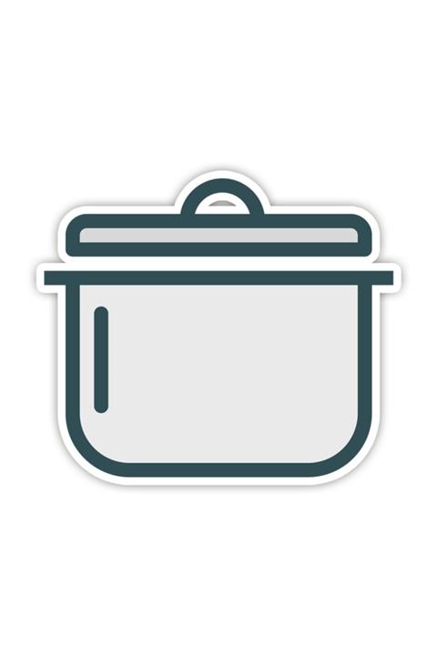 Stickker Çorba Tenceresi 1 Adet A4 Boyutunda