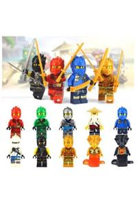 Legoedly Lego Uyumlu Ninjago Mini Figür 10 lu Set Yılanlı Model Spinjitzu Sensei Yeni Model