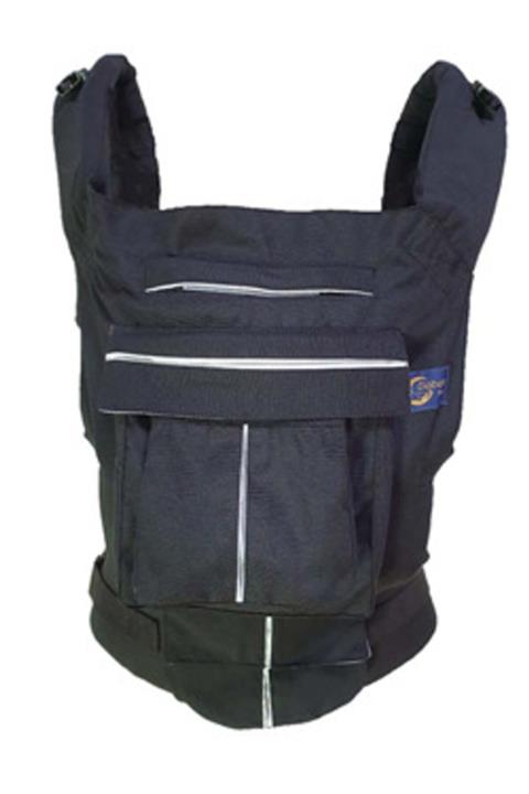 Babalinbaby Siyah 3 Cepli Ergonomik Kanguru