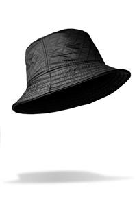 Michrame Bucket Hat Siyah Kapitone Şapka