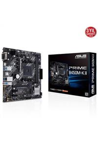 ASUS Prıme B450m-k Iı B450 2xddr4 Vga/hdmı/dvı 1xm.2 Am4 Anakart