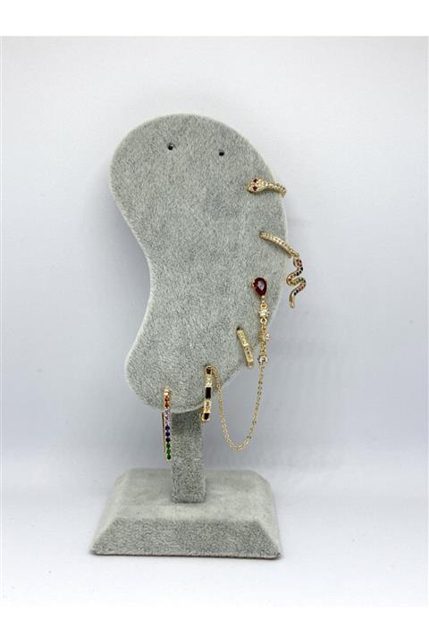 zeus jewellery Yılan Motifli 6'lı Küpe