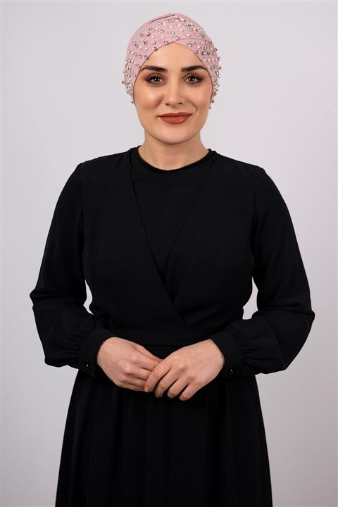 HÜRREM BONE Kadın Pudra Taşlı Çapraz Pratik Bone