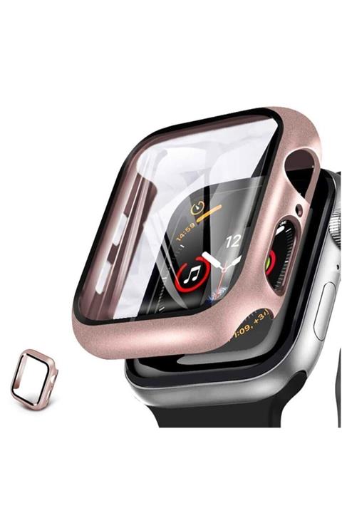 carecase Apple Watch Seri 2/3/4/5/6 38mm Kasa Ve Ekran Koruyucu Rose Gold