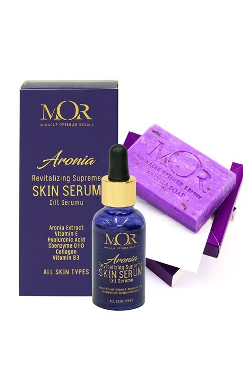 Miracle Optimum Result Mor Leke Giderici Cilt Bakım Serumu + Aronia Özlü Sabun Seti