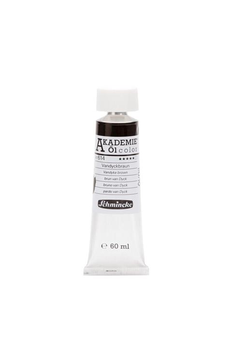 Schmincke : Akademie Öl Color : Yağlı Boya : 60 Ml : Seri 1 : 614 Vandyke Brown